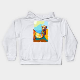 Animals Camel Wpap Art Kids Hoodie